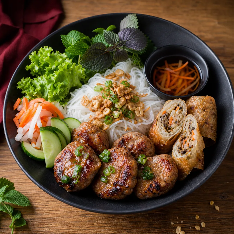 Bún Nem Lụi Chả Giò