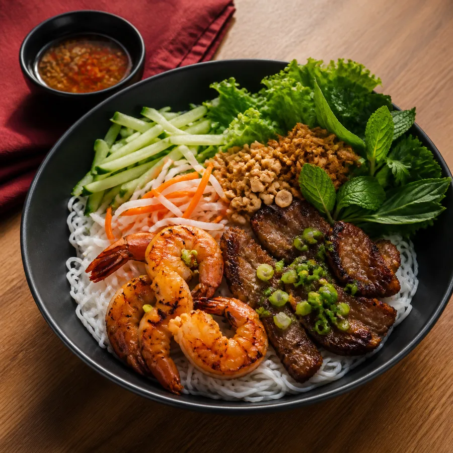 Bún Tôm Thịt Nướng