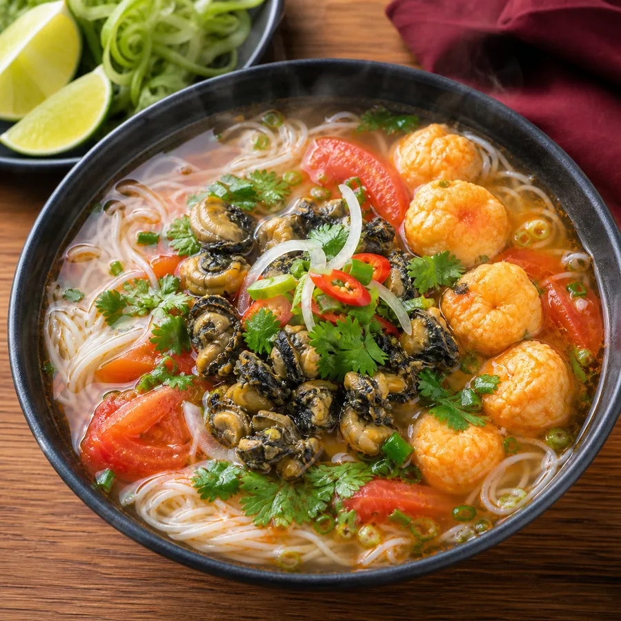 Bún Ốc Chả Tôm